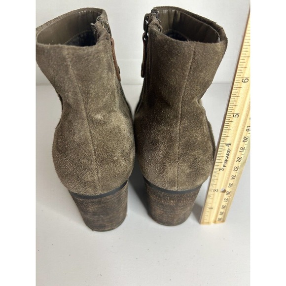 Rockport Cobb Hill Olive Suede Natashya Bootie Women's Size 9 Ankle Boot - Picture 7 of 9